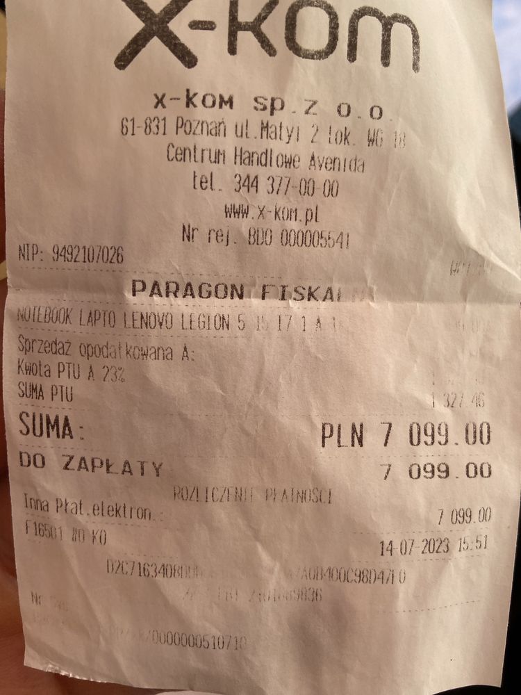 Lenovo Legion 5-15 i7-12700H