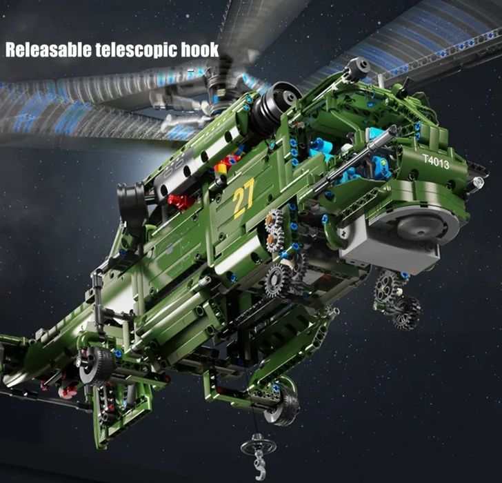 Конструктор LEGO  КА 27 большой вертолёт 1800 блоков Лего