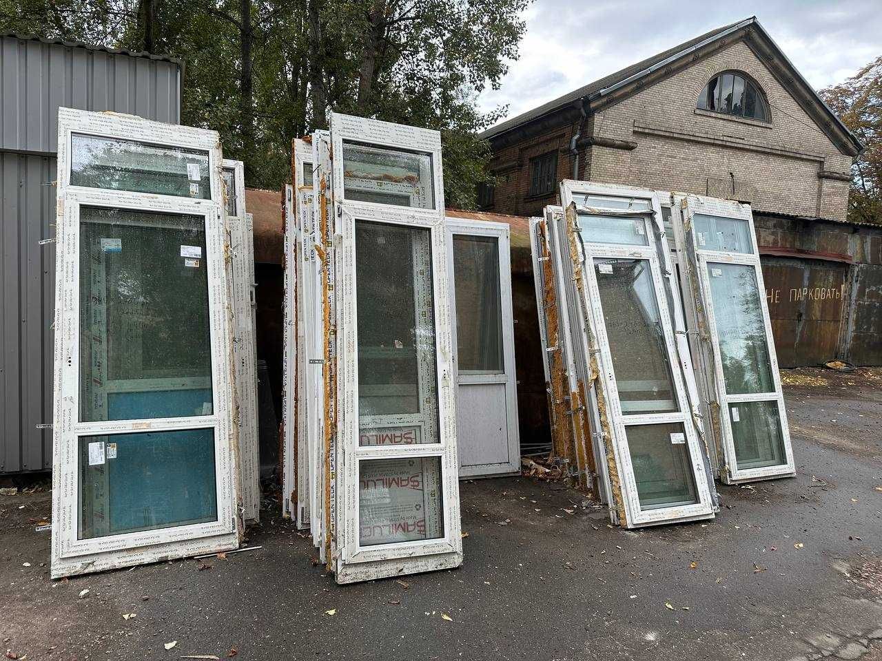 Склад з дверима Двері металопластикові перегородки БУ м. Шулявська