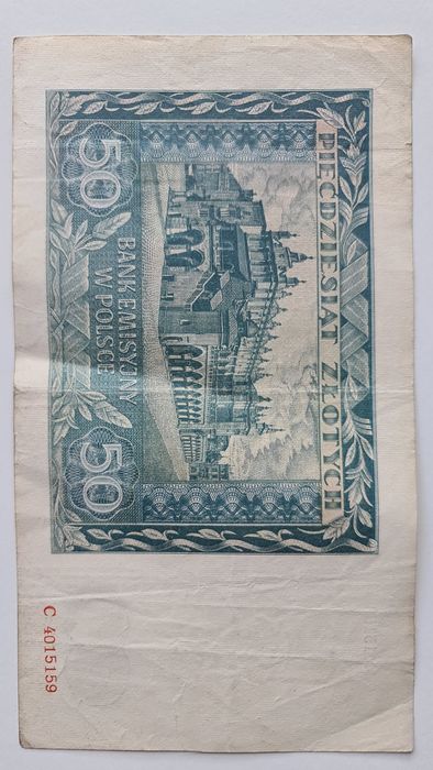Banknot 50zł  1941 rok