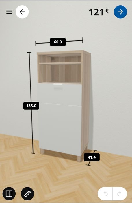 Besta IKEA A138xL60xP41cm