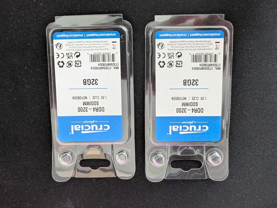 Pamięć RAM Crucial 64GB (2x32GB) DDR4 3200MHz SODIMM do laptopa
