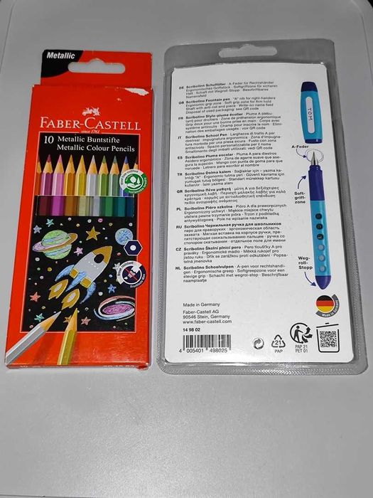 Pióro Wieczne Faber-Castell Scribolino Pomarańczowe Nowe + Gratis [4]