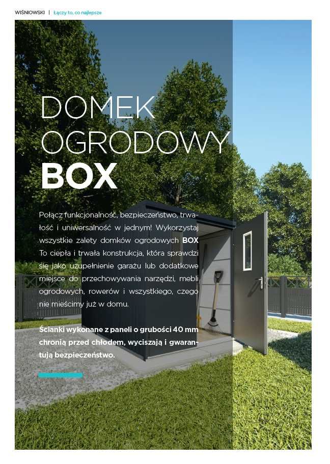 Domek ogrodowy BOX WIŚNIOWSKI