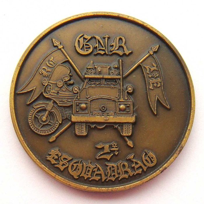 Medalha de Bronze da Guarda Nacional Republicana GNR 1º Esquadrão