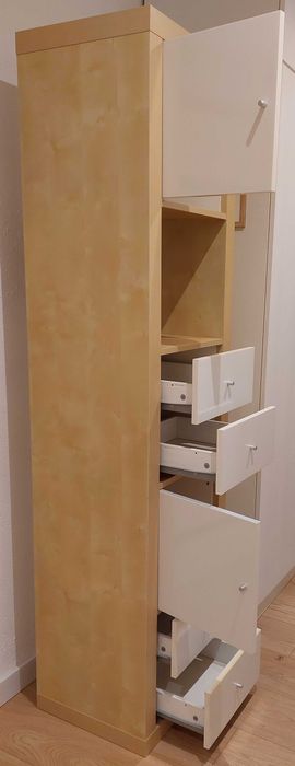 Regał expedit/kallax 5x1 plus wkłady