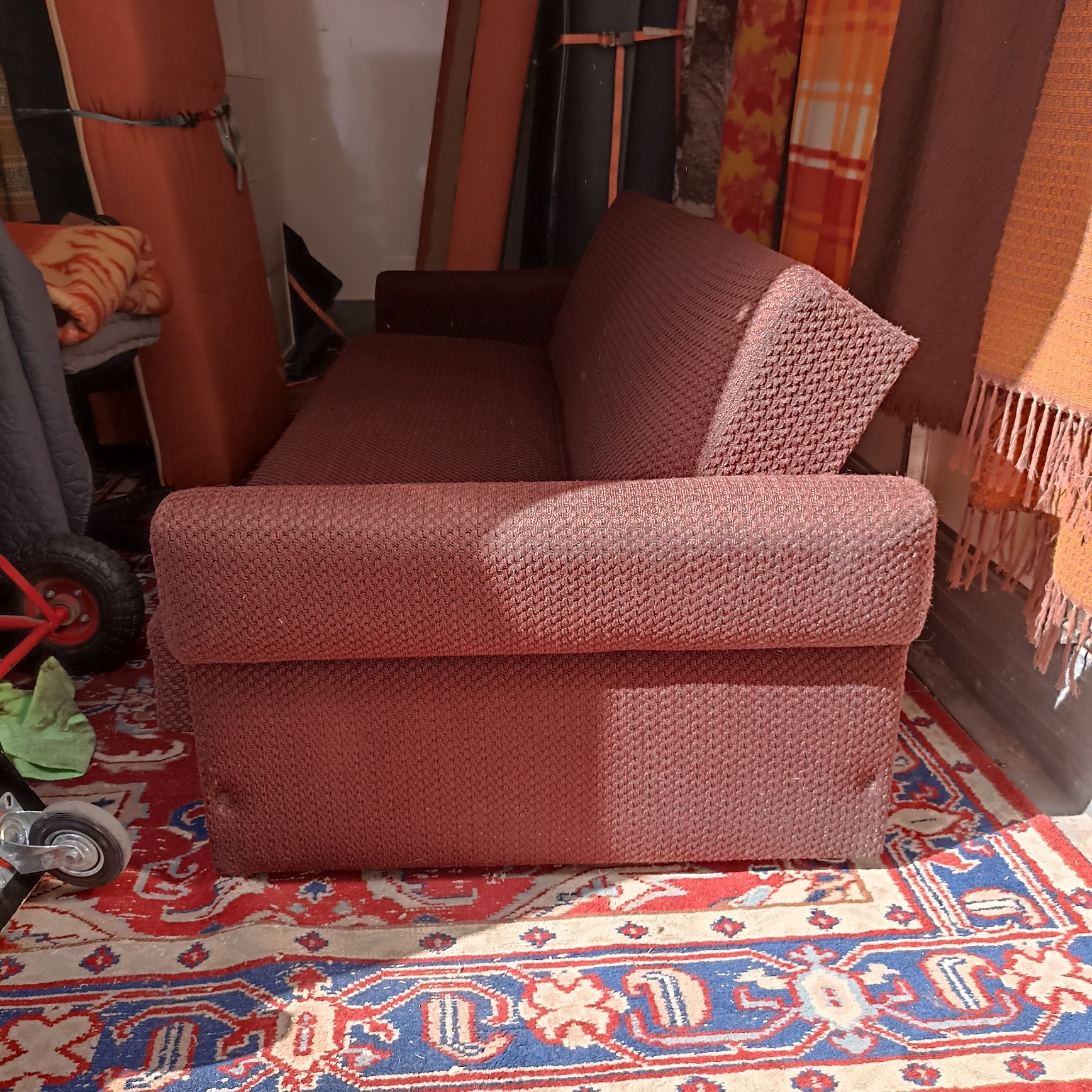 Wersalka sofa brązowa