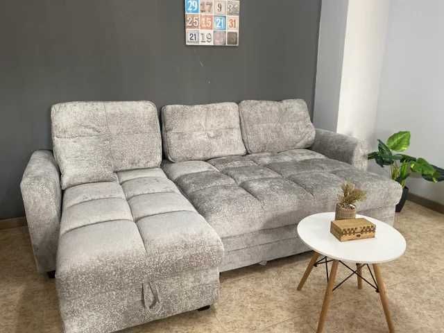 Sofá cama cinza com entrega gratis