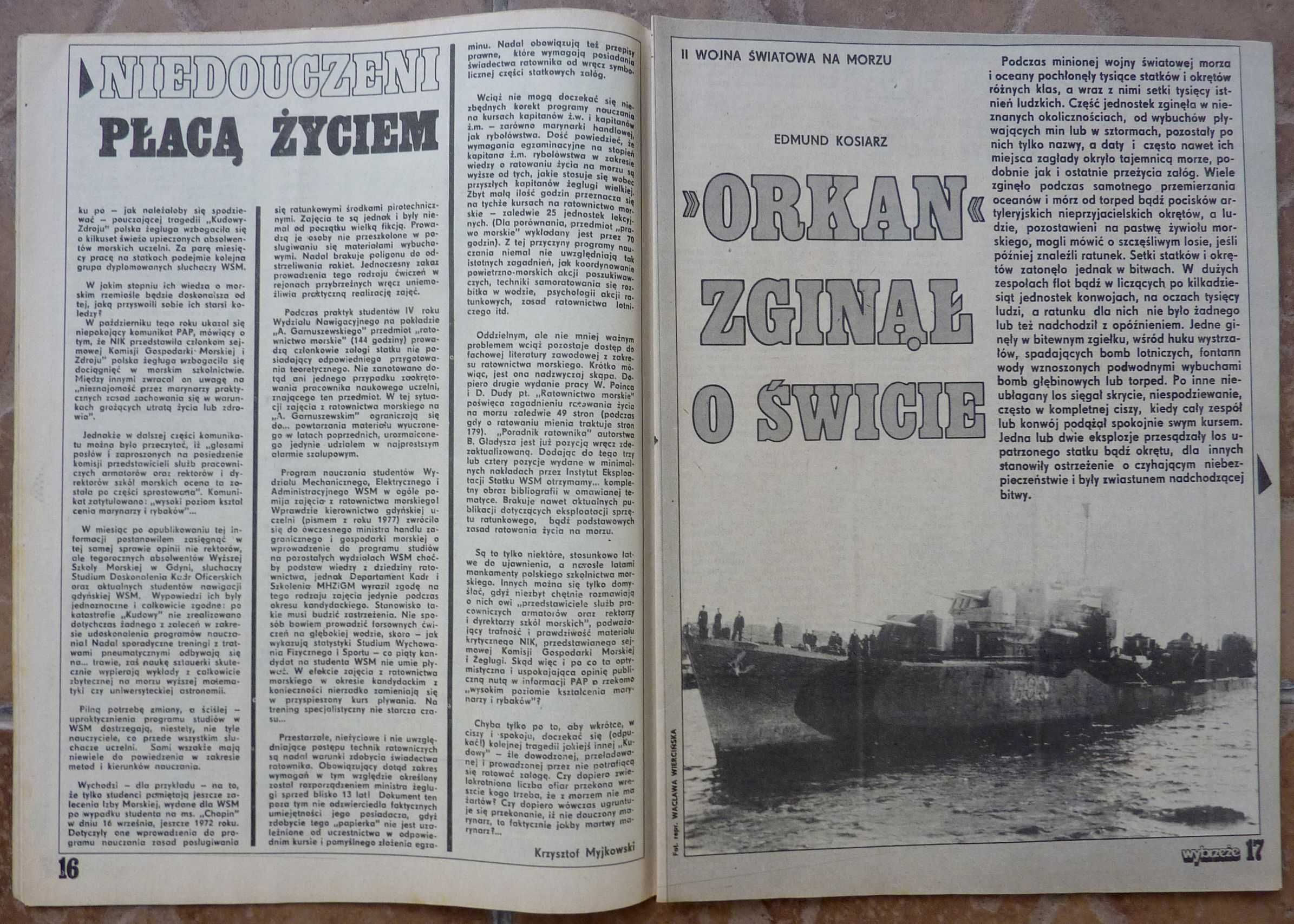 WYBRZEŻE tygodnik 51/1983 - plakat - HELEN SCHNEIDER