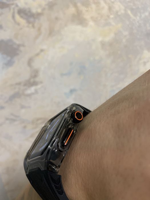 Чехол кейс защитный с ремешком для apple watch 44/45