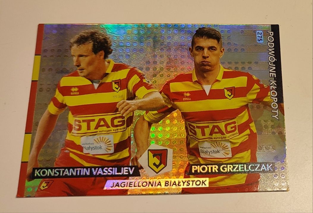 Karta VASSILJEV & GRZELCZAK Podwójne Kłopoty Panini Ekstraklasa 15/16