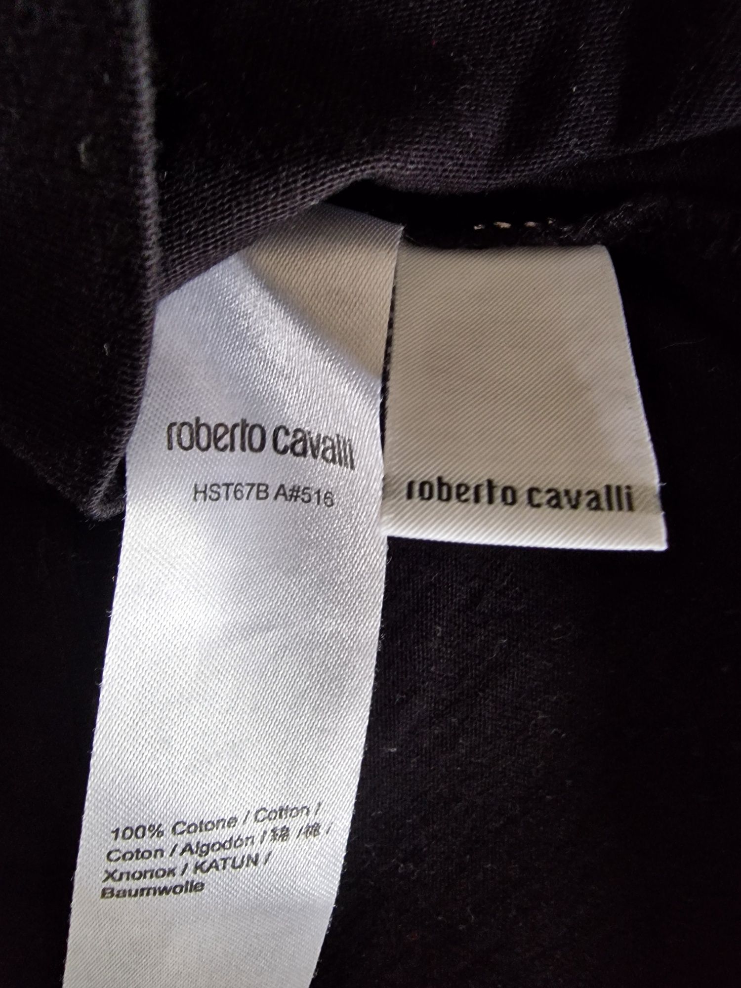 Koszulka T-shirt Roberto Cavalli roz M męska