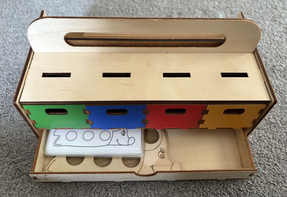 Sorter układanki lewopółkulowe Montessori