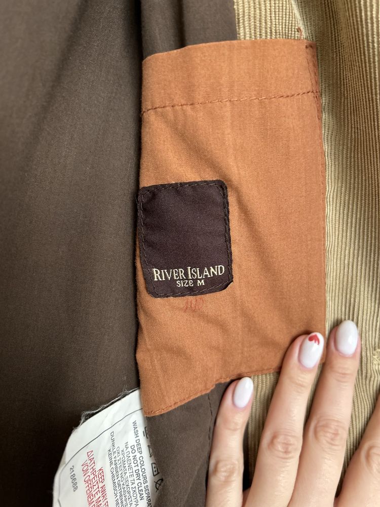 Піджак чоловічий вельветовий River Island, М, олх доставка +комісія
