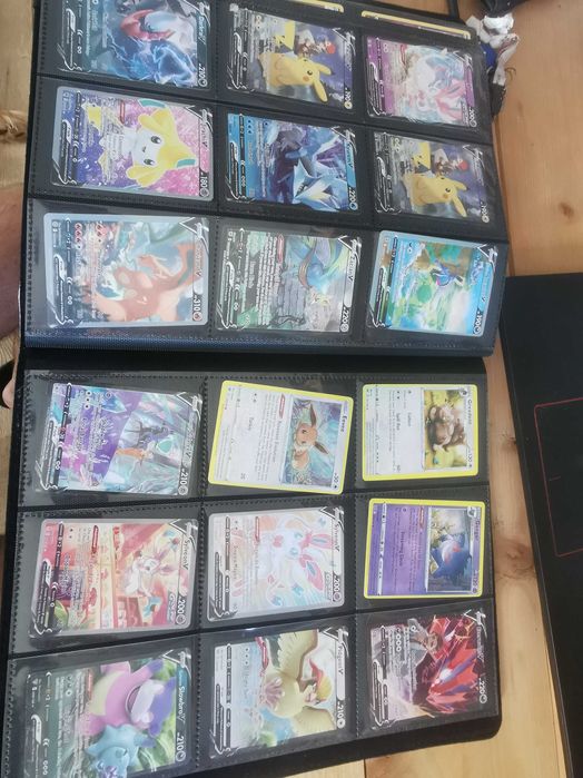 Karty pokemon album cały około 360 kart