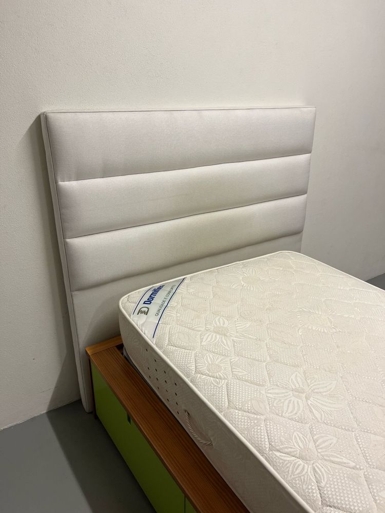 Cama dupla com cabeceira opcional