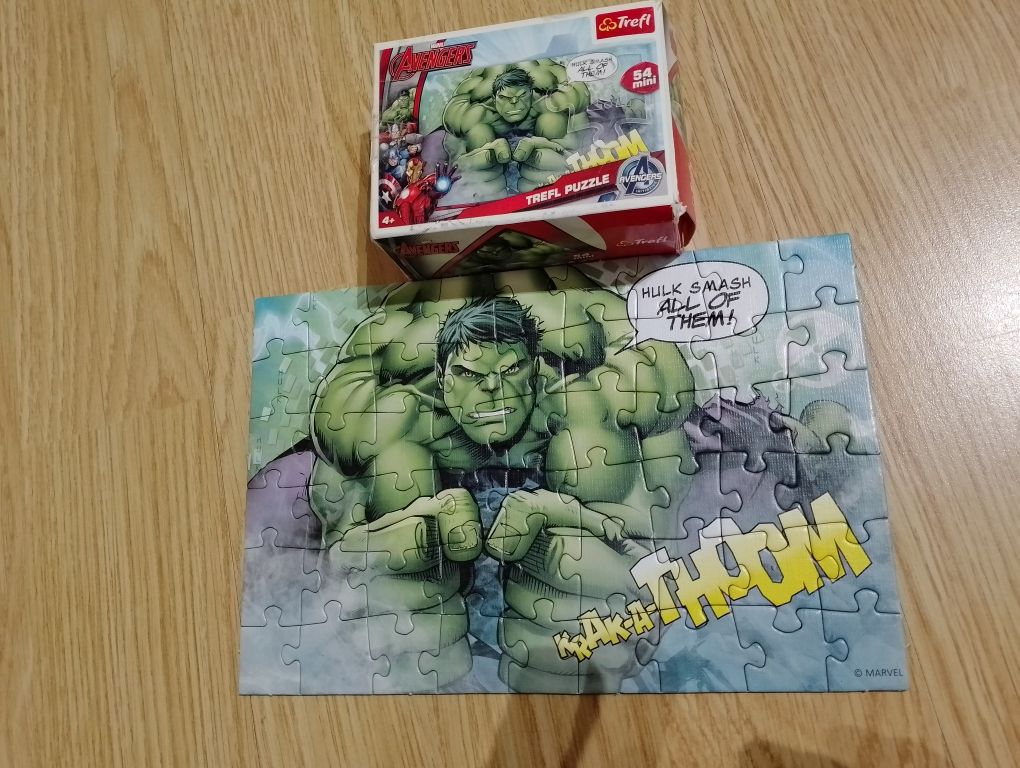 Puzzle psi patrol, auta i avengers x 5 pudelek