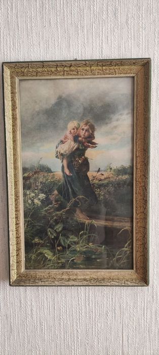 Reprodukcja obrazu «Dzieci uciekające przed burzą» K. Makowskiego