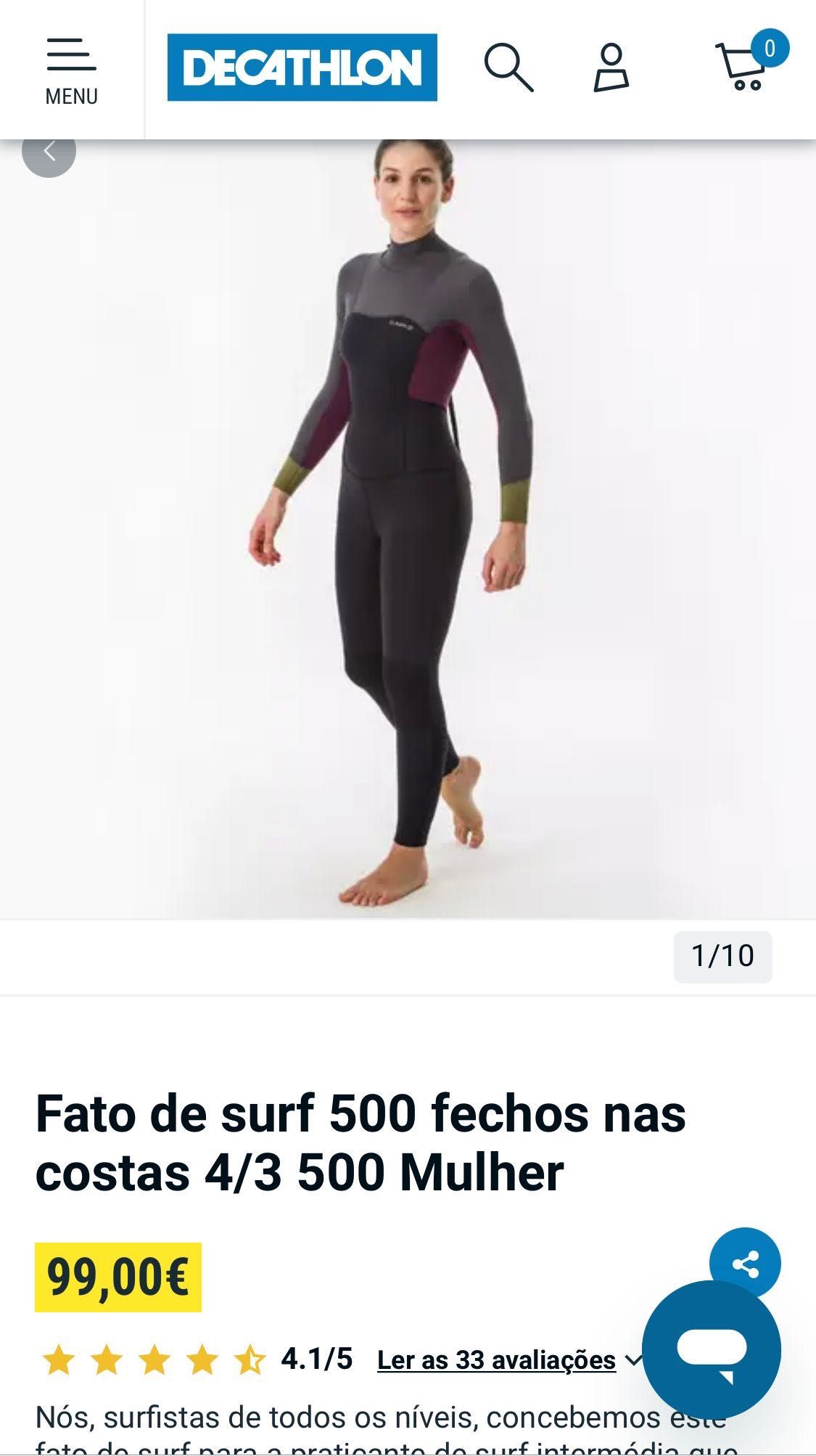 Fato de surf, Olaian