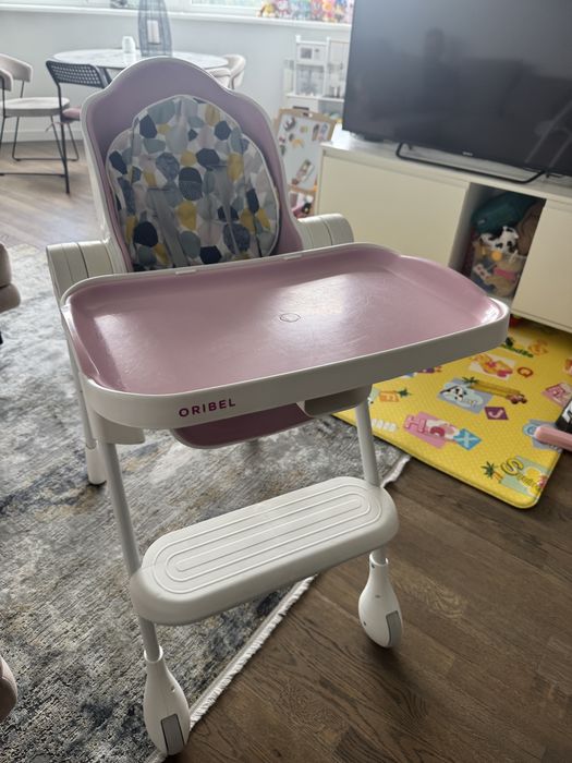 Стільчик для годування Oribel з мʼяким сидінням-вкладишем