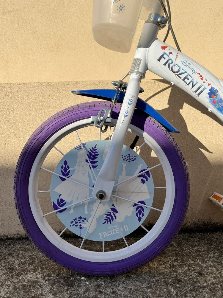 Bicicleta Frozen roda 16” 5-7 anos
