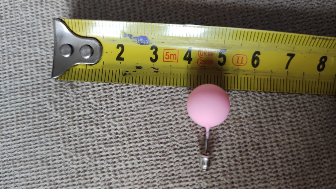 Kolczyki kulki na sztyfty 1.2 cm gumowe różowe pomarańczowe chabrowe