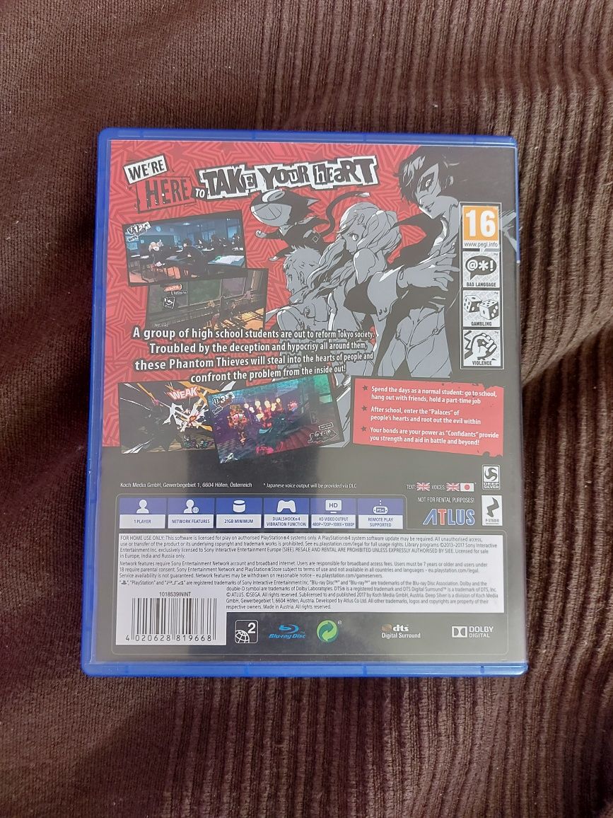 Persona 5 PlayStation 4
