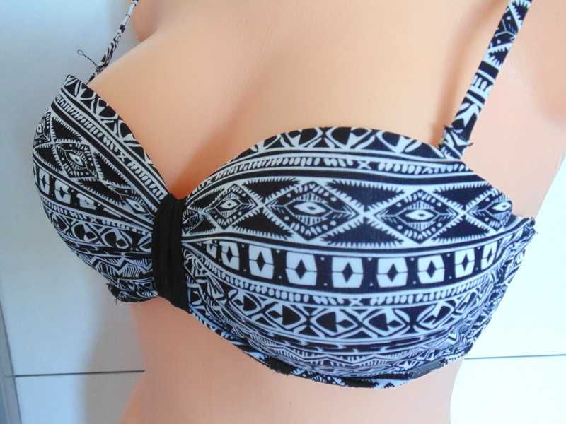 Censored nowy biustonosz kąpielowy push-up bardotka 85C