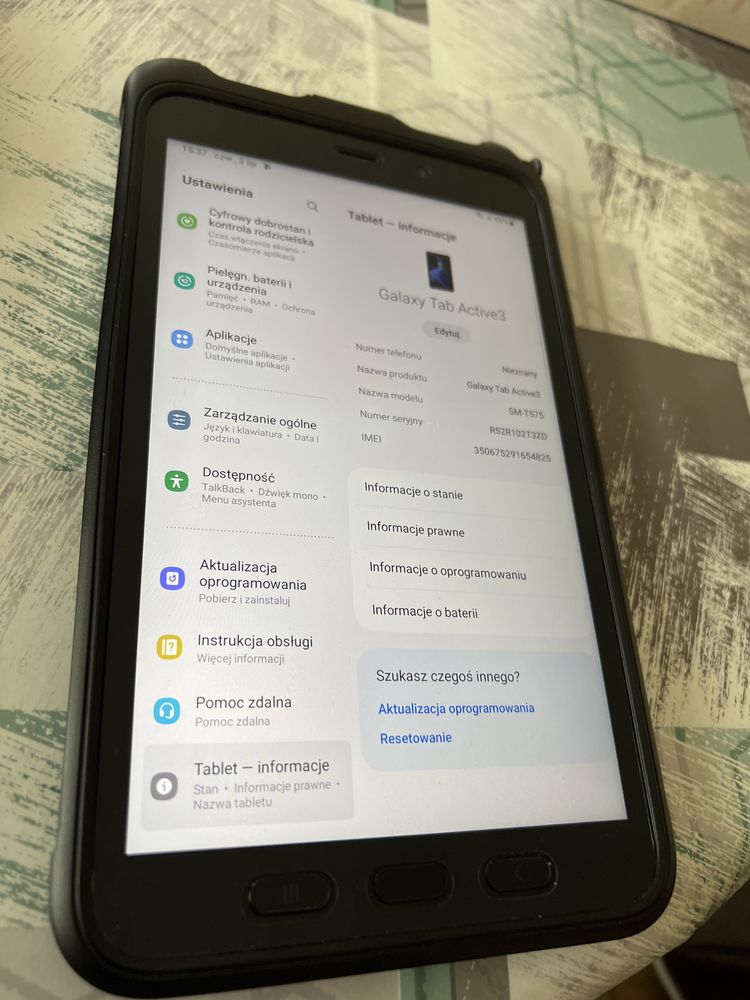 Tablet Samsung Tab Active 3