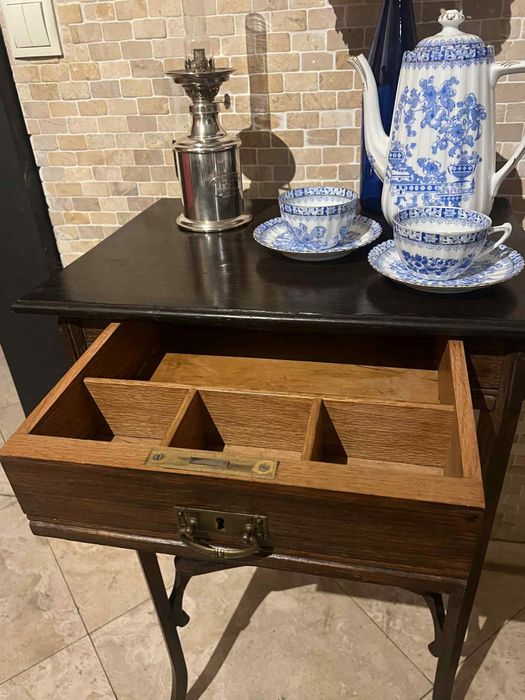 Stolik niciak zabytkowy XIX w eklektyk bideimeier