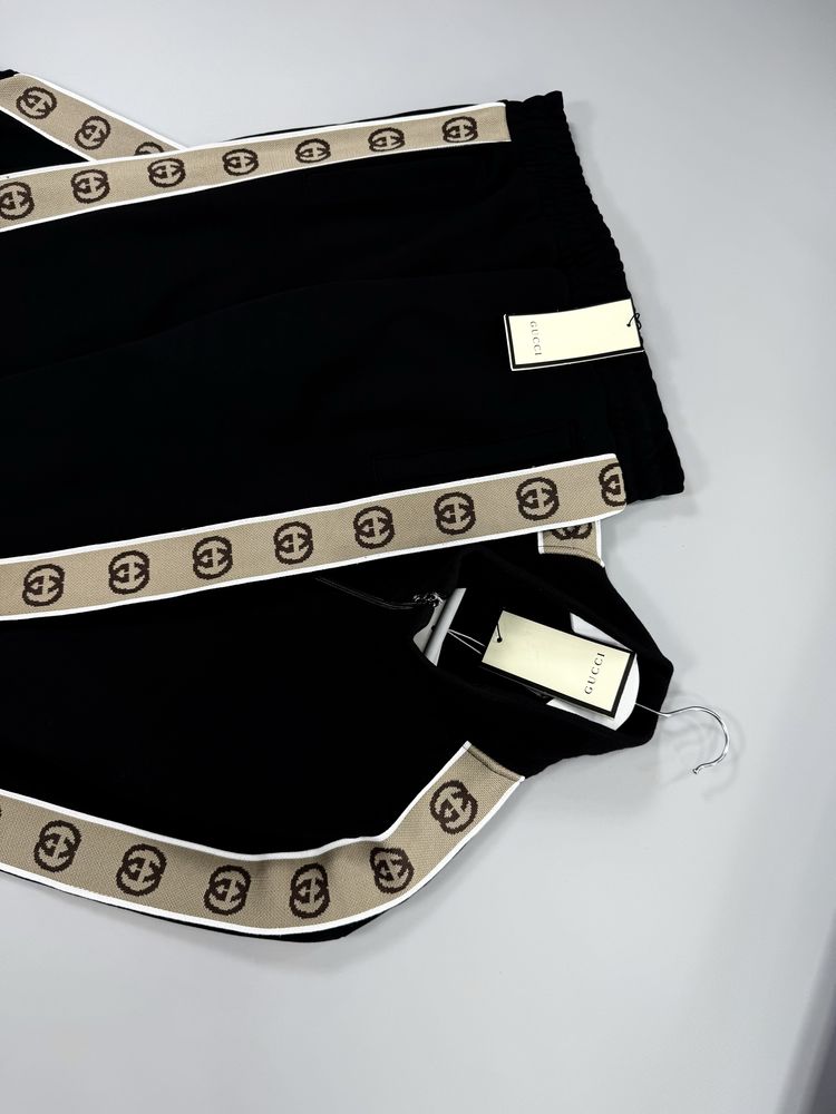 Мужской спортивный костюм Gucci lampas на лампасах