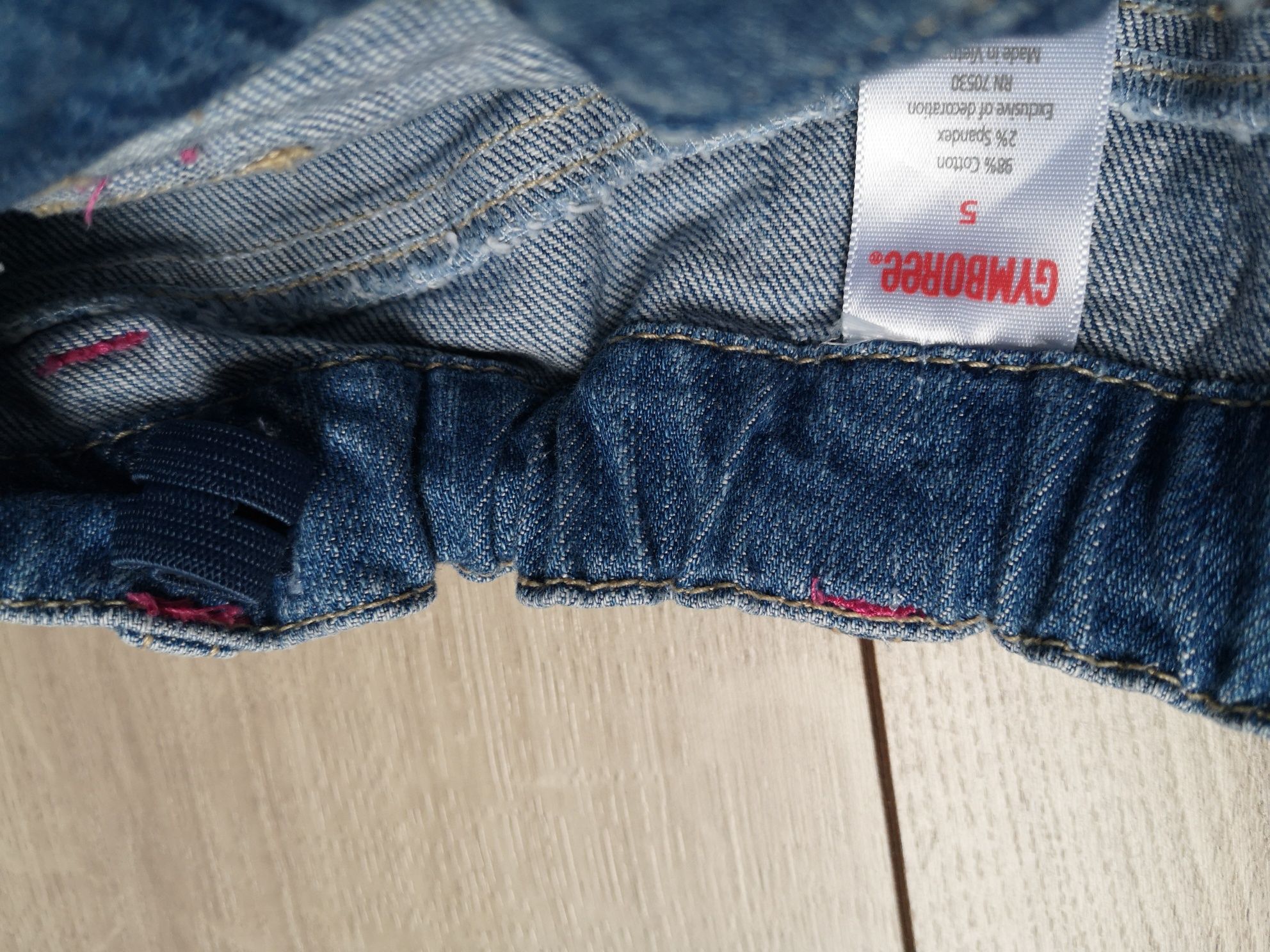Spodenki rybaczki jeans GYMBOREE roz 5Y
