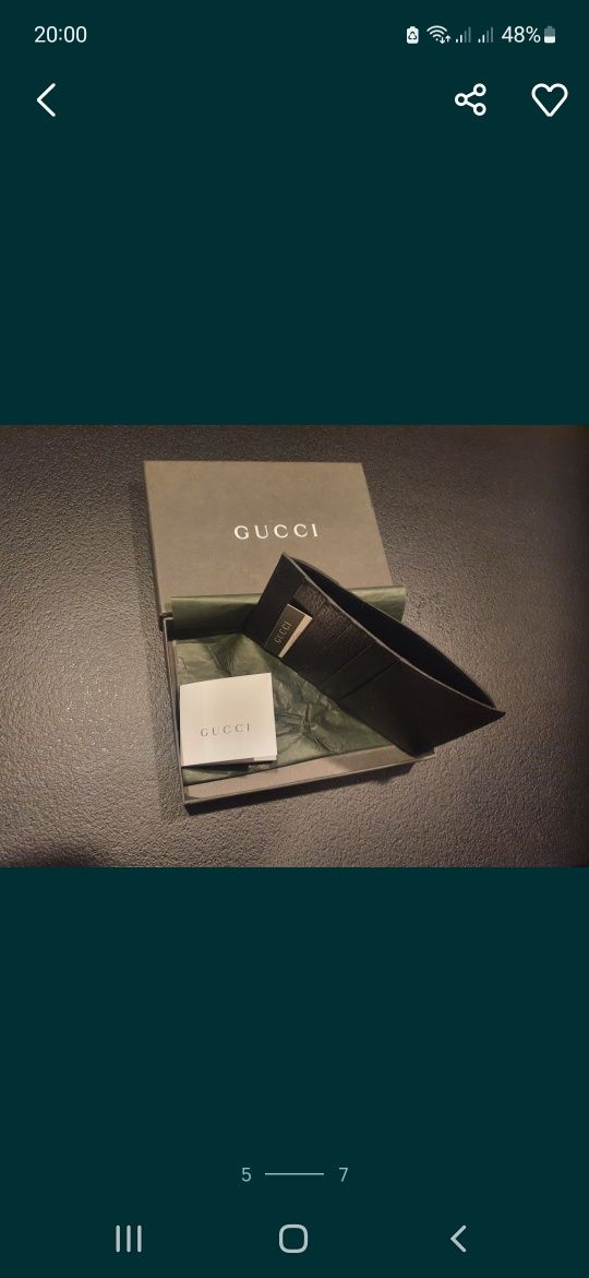 GUCCI etiu oryginał