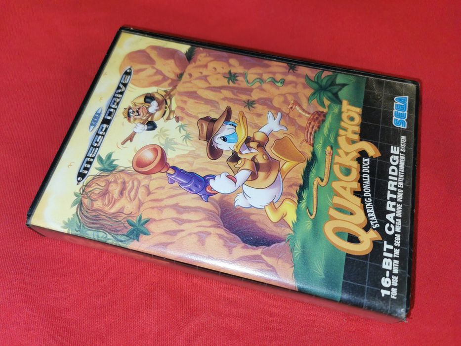 QuackShot SEGA MEGA DRIVE gra Kaczor Donald (oryg test w pudełku)