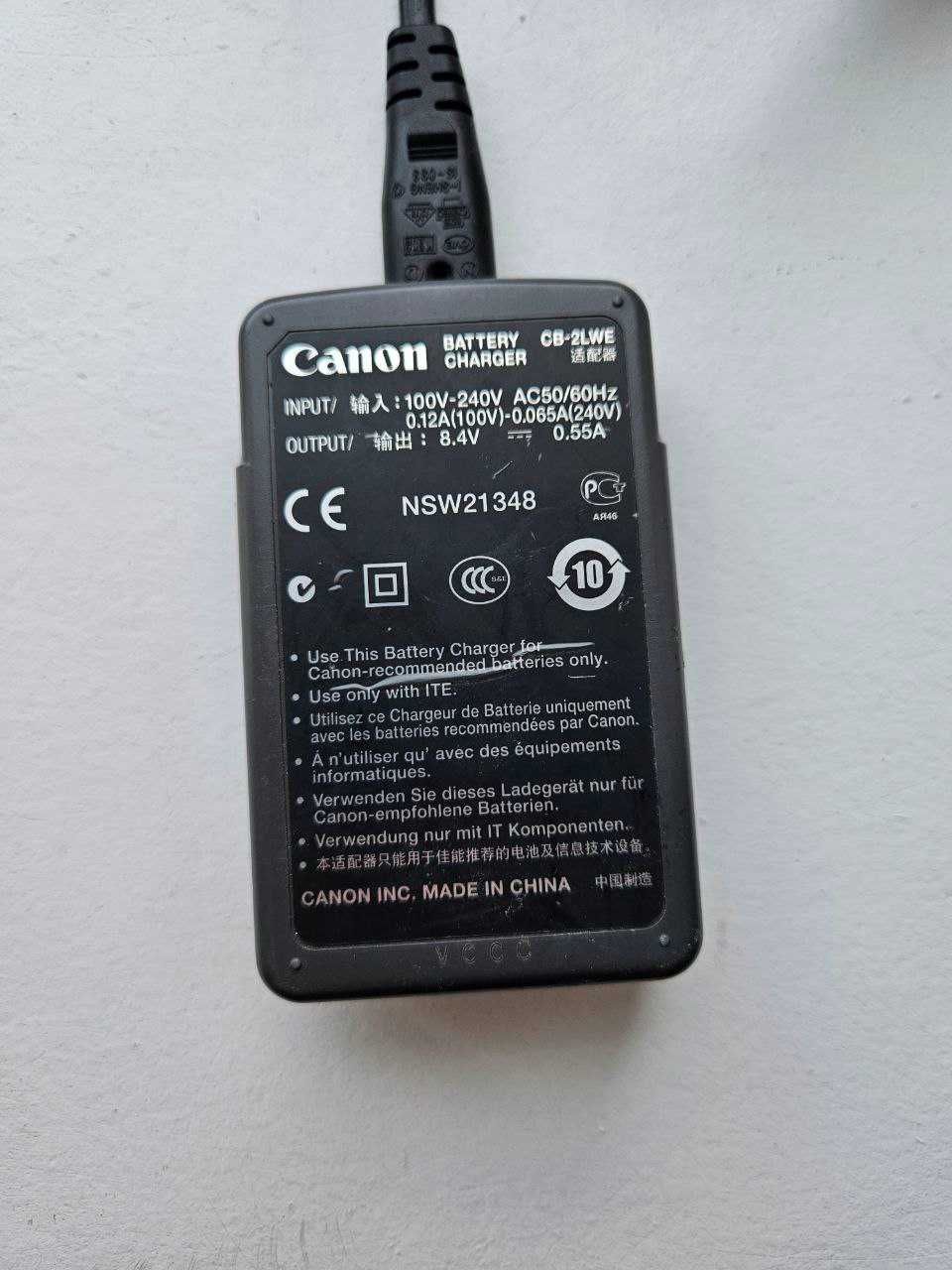 Зарядний пристрій до фотоапарата Canon CB-2LWE   EOS 350D, EOS 400D.