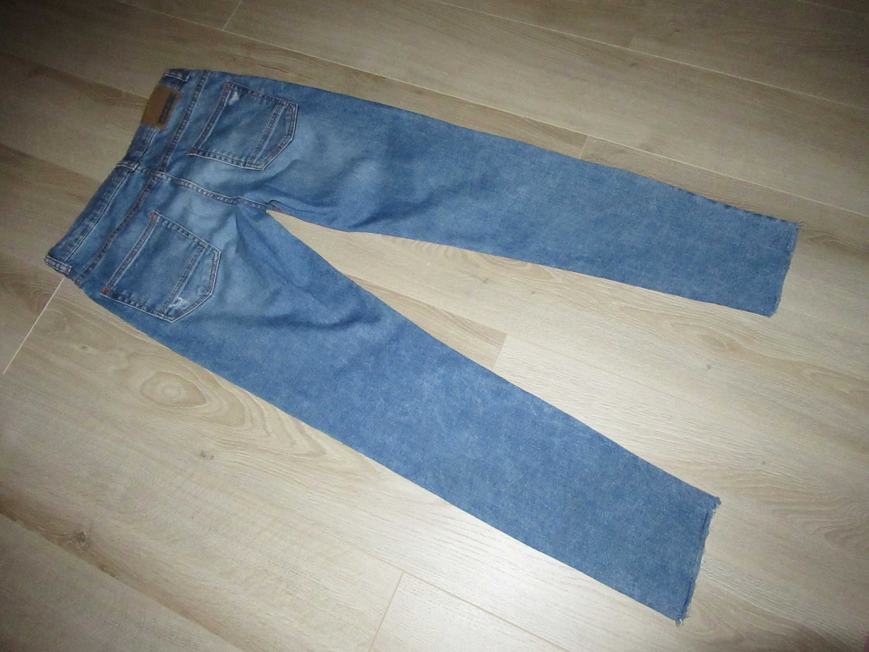 Zara spodnie jeans z dziurami dla chłopca 164