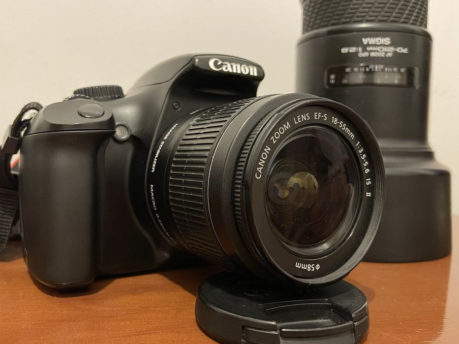 Canon 1100d + Sigma 70-210 + 18-55