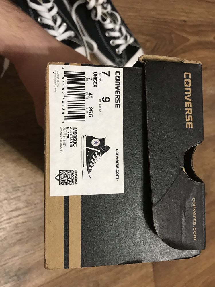 Кеди Converse 40 EUR розмір 25.5 см