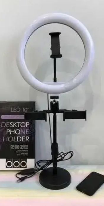 Кольцевая LED лампа 26 см и стойкой 34 см CXB-260A от USB