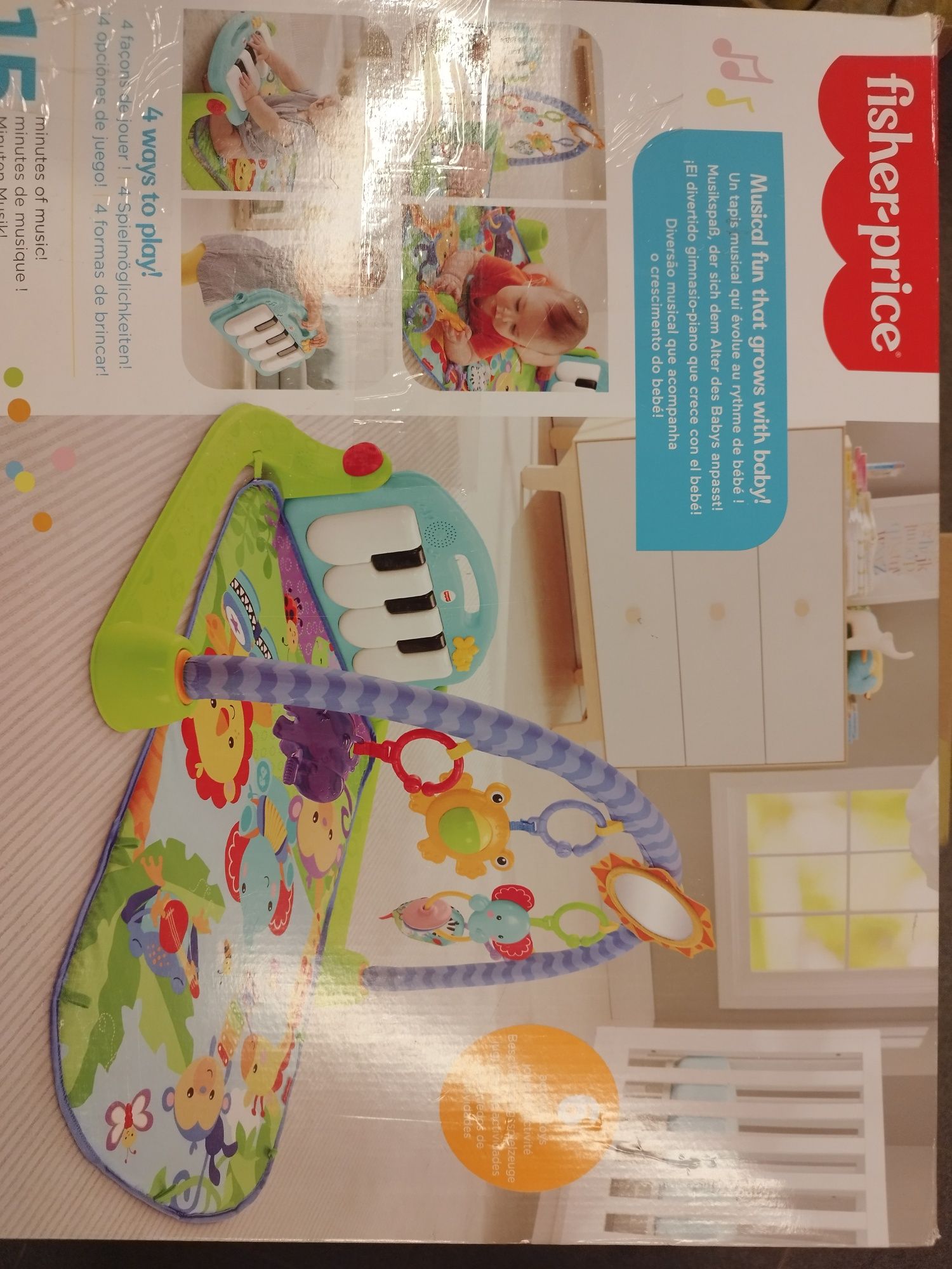 Fisher-price Mata edukacyjna z pianinkiem  siłowa mata grająca