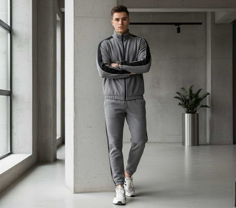 Чоловічий флісовий спортивний костюм Storm-Grey