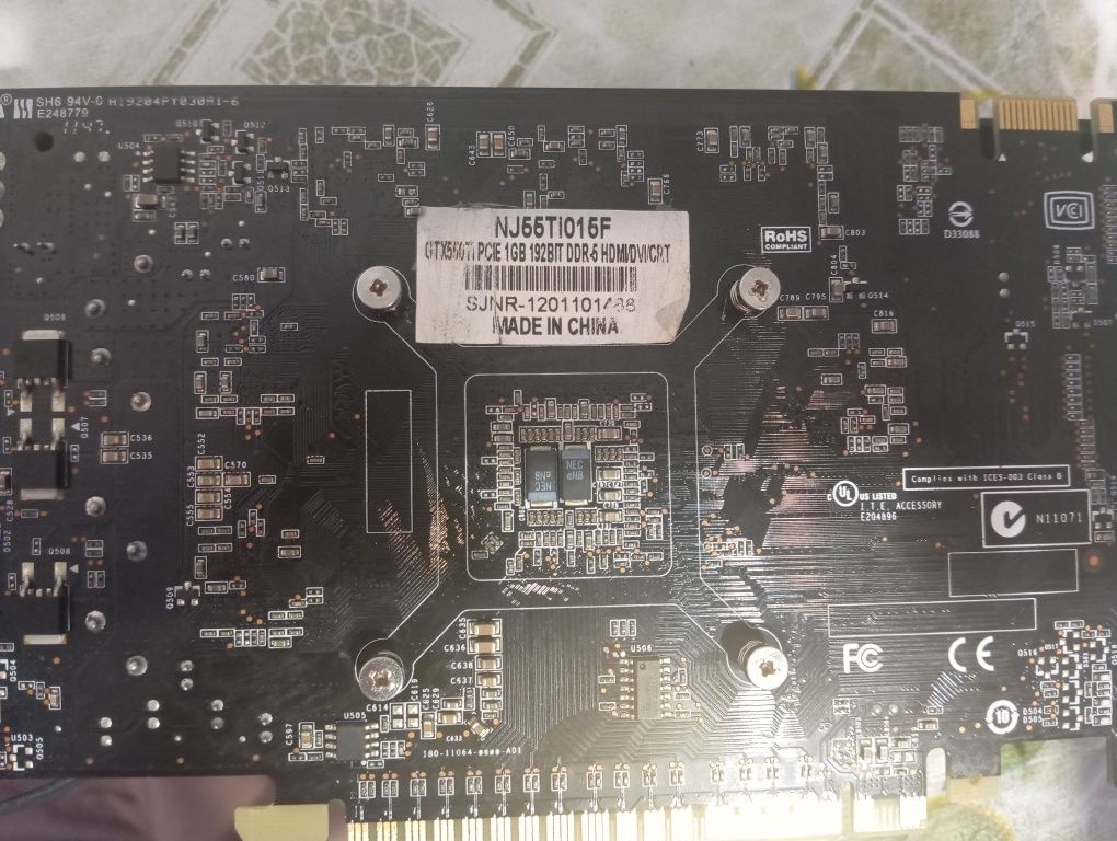 Відеокарта 550 ti на 1gb