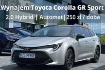 Wynajem Toyota Corolla GR Sport 2.0 Hybrid 190km Automat!