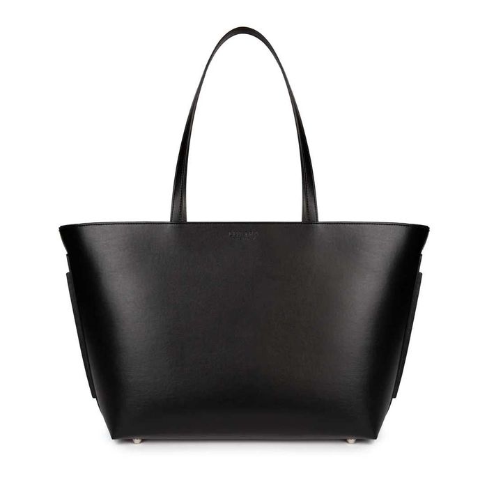 Tote Bag Preta de Couro Vegan