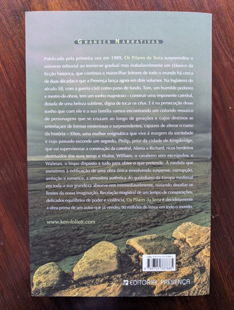 Os Pilares da Terra, Ken Follett, Vol. 1
