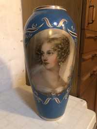 Piekny niebieski wazon Chodzież Johann Ender Natalia Potocka