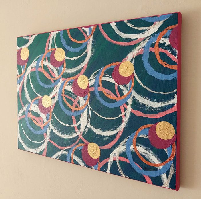 [PROMO] Obraz akrylowy 40x30 cm "Las okręgów"