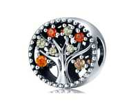 Srebrny Koralik Charms Beads Drzewo Życia Drzewko Bead112