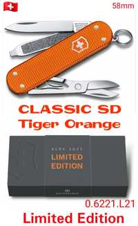 Ніж Victorinox Classic SD Tiger Orange Limited Edition Pioneer X Hunts