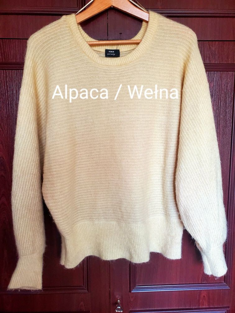 Orsay Premium Alpaca / Wełna sweter oversize.